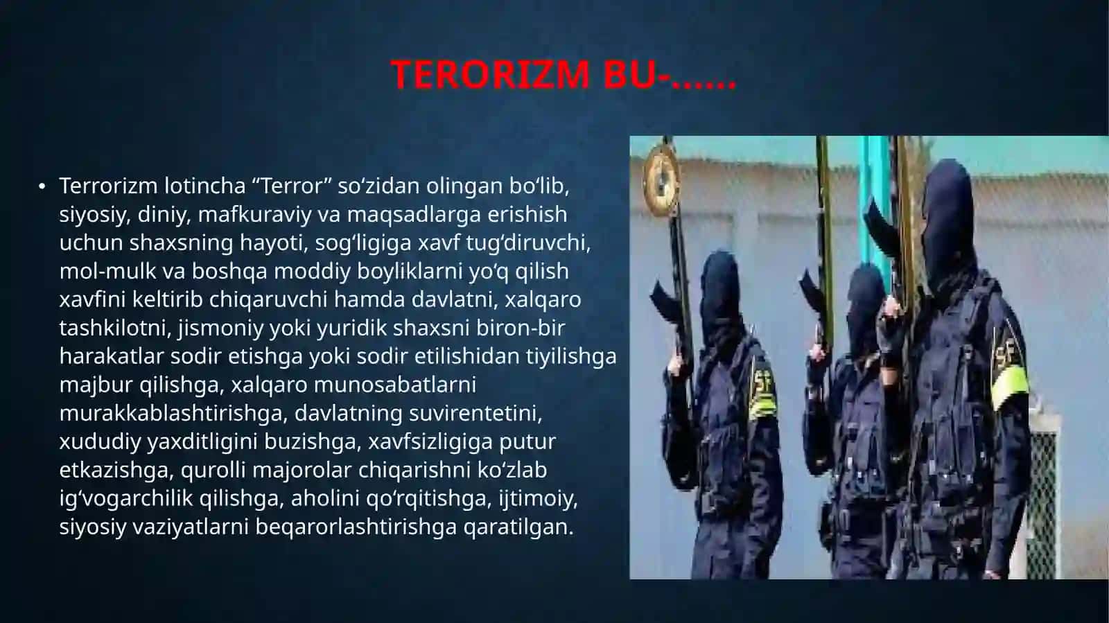 terorizm va axoli muhofazasi 3