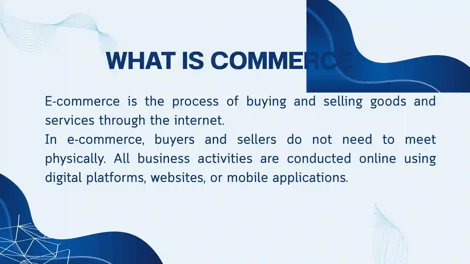 E-COMMERCE AND ONLINE BUSINESS 3