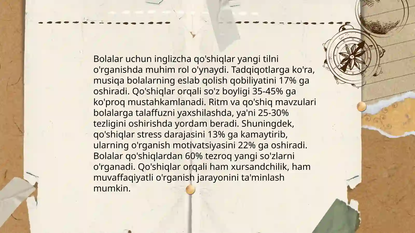 Bolalarda ingliz tilini rivojlantirishda qo'shiqlar va raqslarning ahamiyati 3