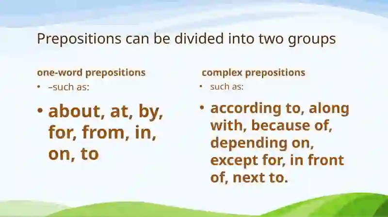 Prepositions 3