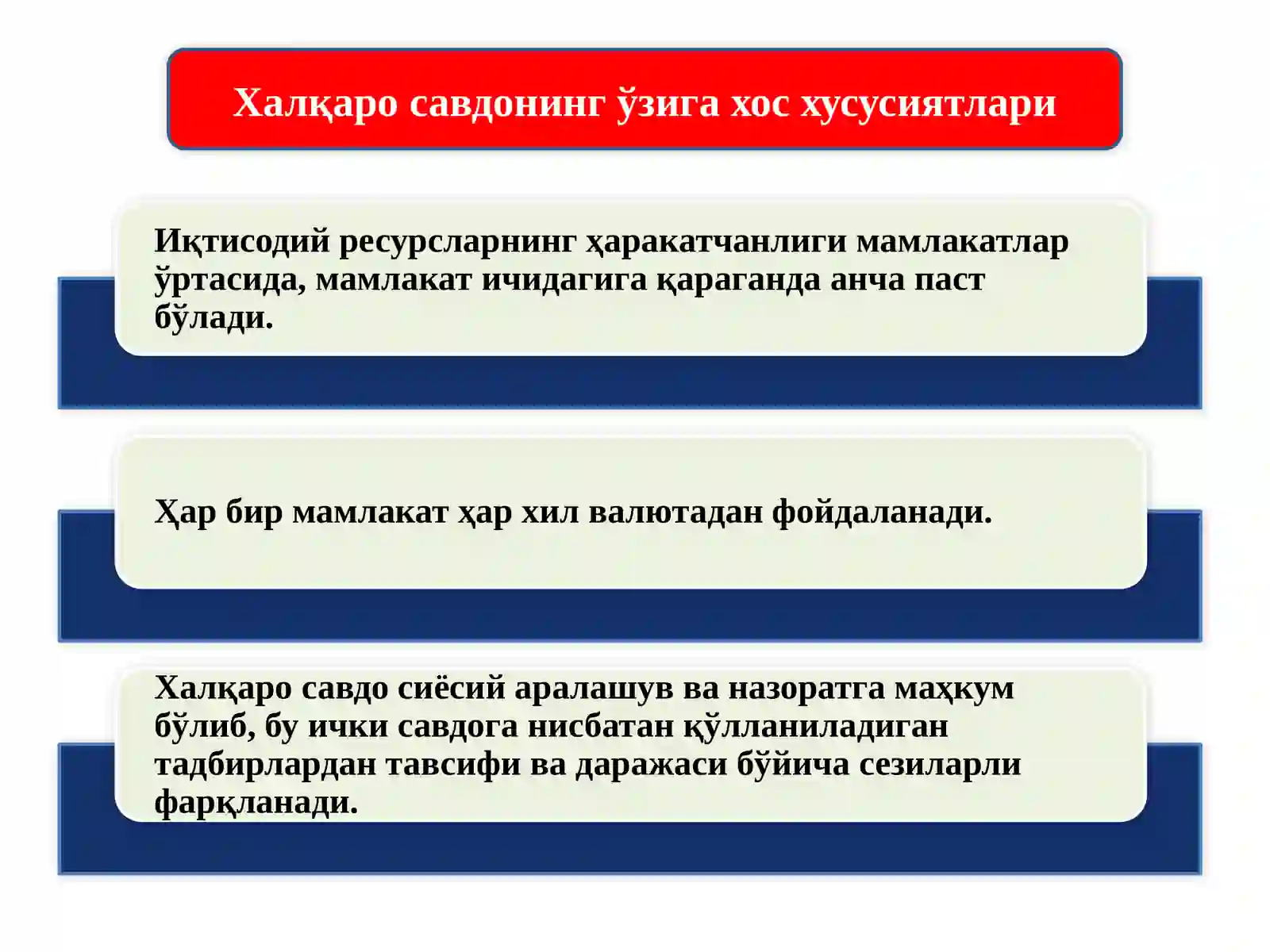 Халқаро савдо 3