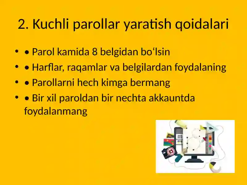 Axborot xavfsizligi qoidalari 3