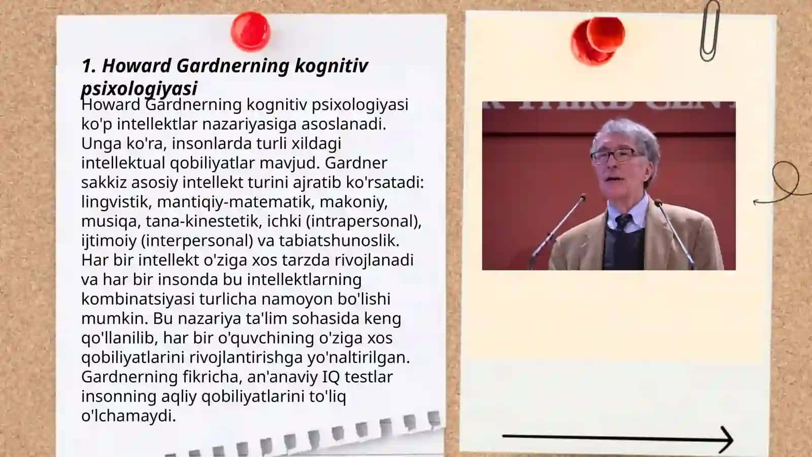 Howard Gardnerning kognitiv psixologiyasi 3