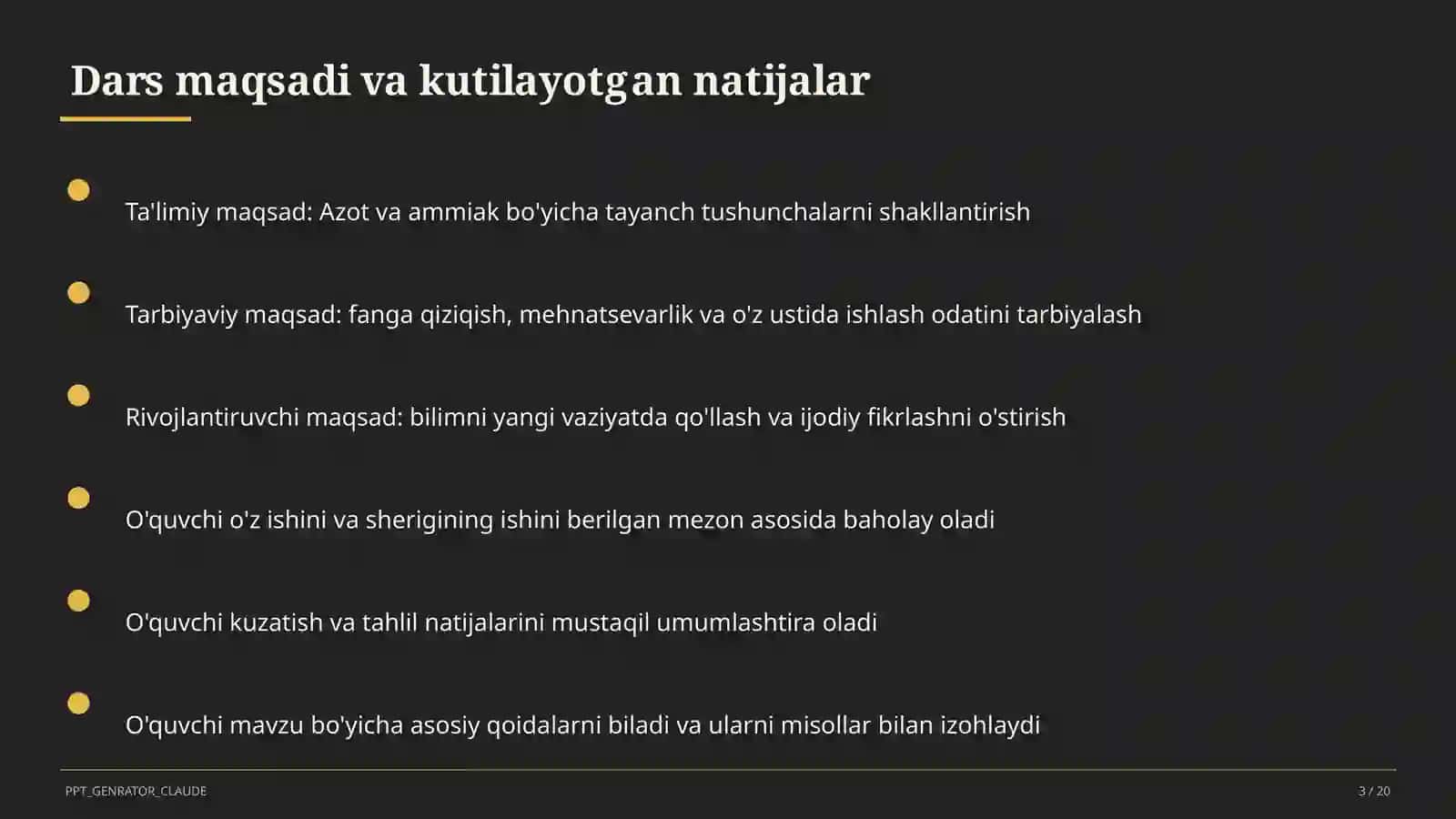 Azot va ammiak (9-sinf) 3