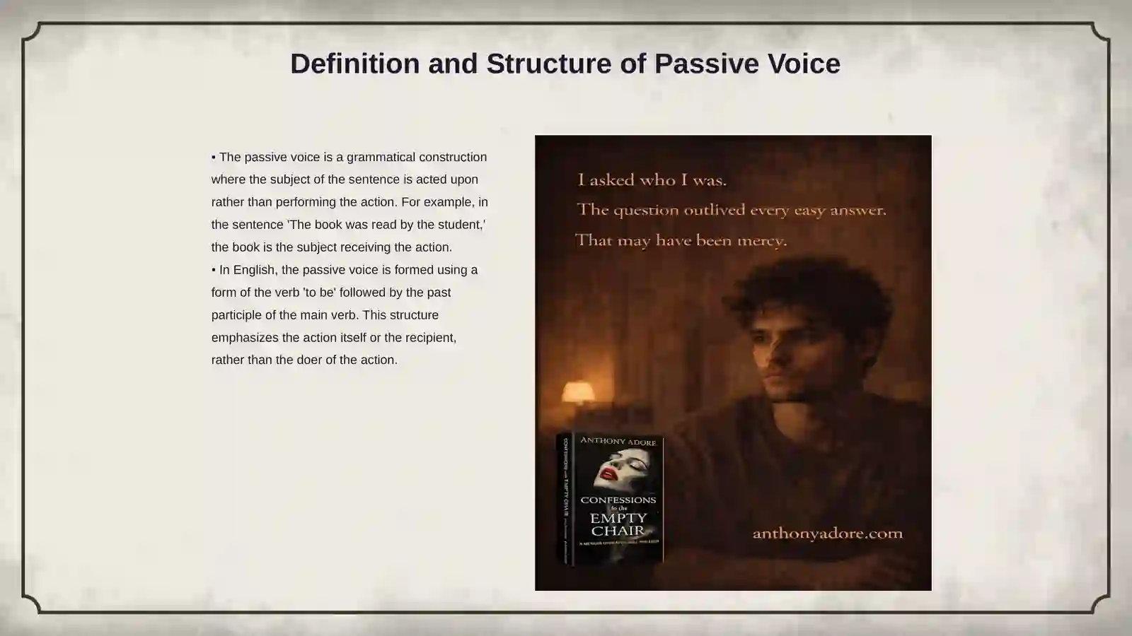 Passive voice 3