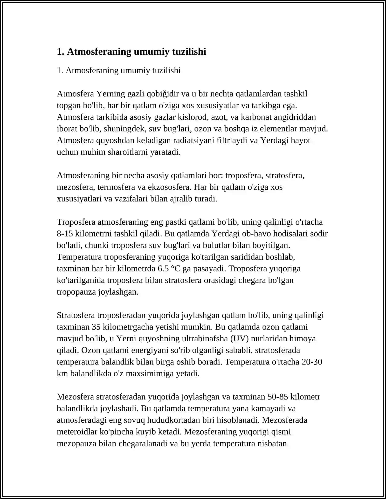 ATMOSFERANING TARKIBI VA TUZILISHI 3