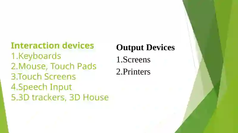 Interaction Devices 3