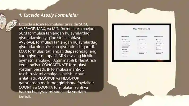 Excelda Asosiy Formulalar 3