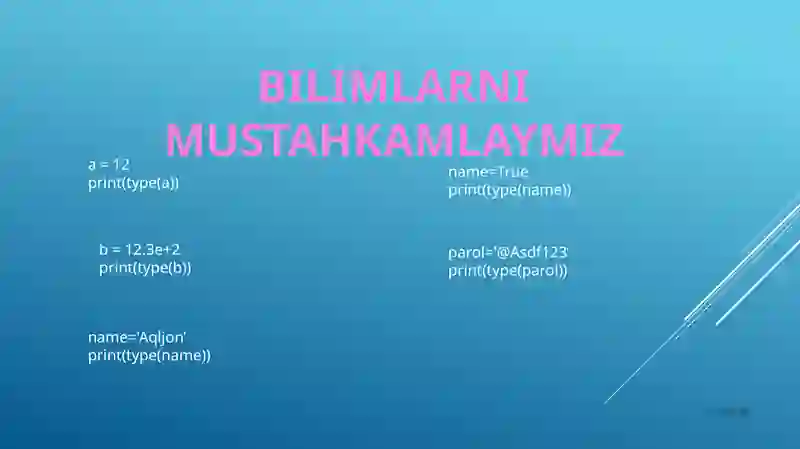 Pythonda4 ta class 3
