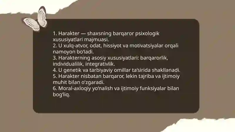 Harakter 3
