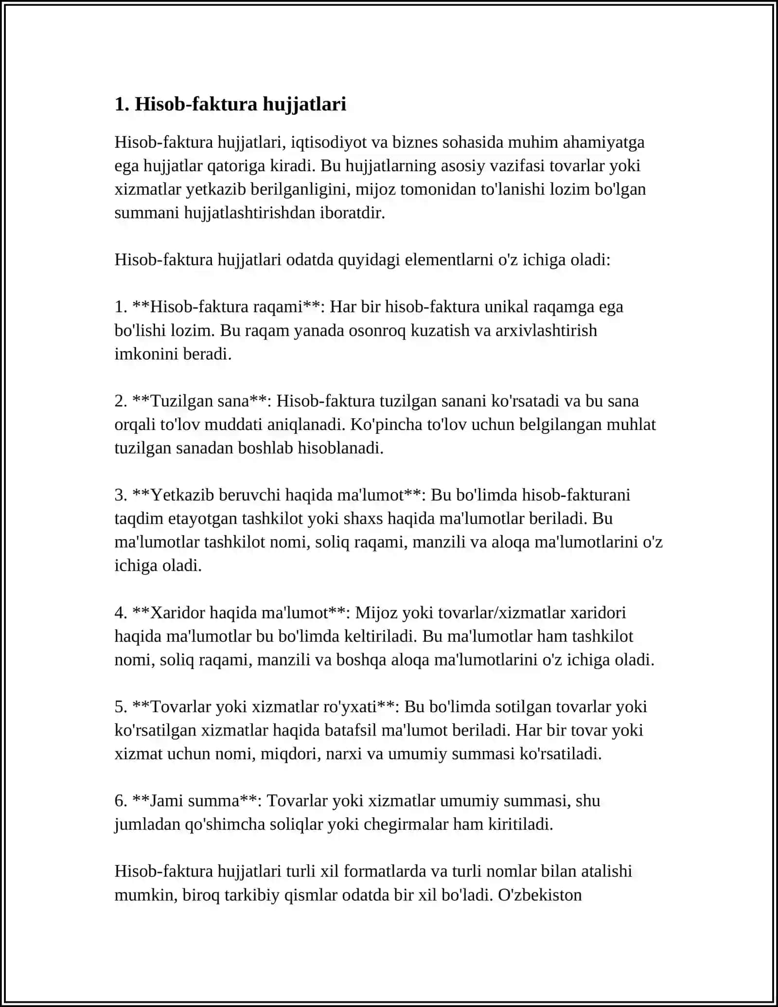BUXGALTERIYA HUJJATLARINING TURLARI VA ULARNI TURKUMLASH 3