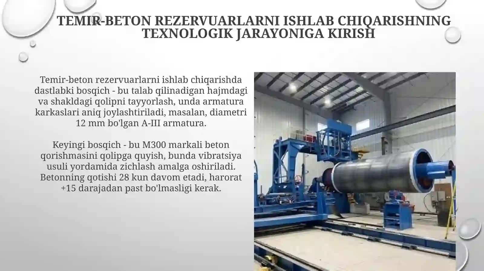 Sanoatkorxonalardatemirbetonrezeruarlarishlabchiqarishtexnalogikjarayoni 3