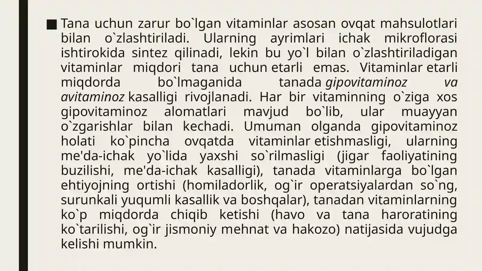VITAMINLARNING ORGANIZMDA SO'RILISHI 3