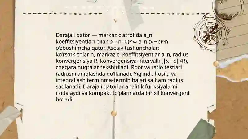 Darajali qatorlar 3
