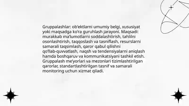 Gruppalashlar 3