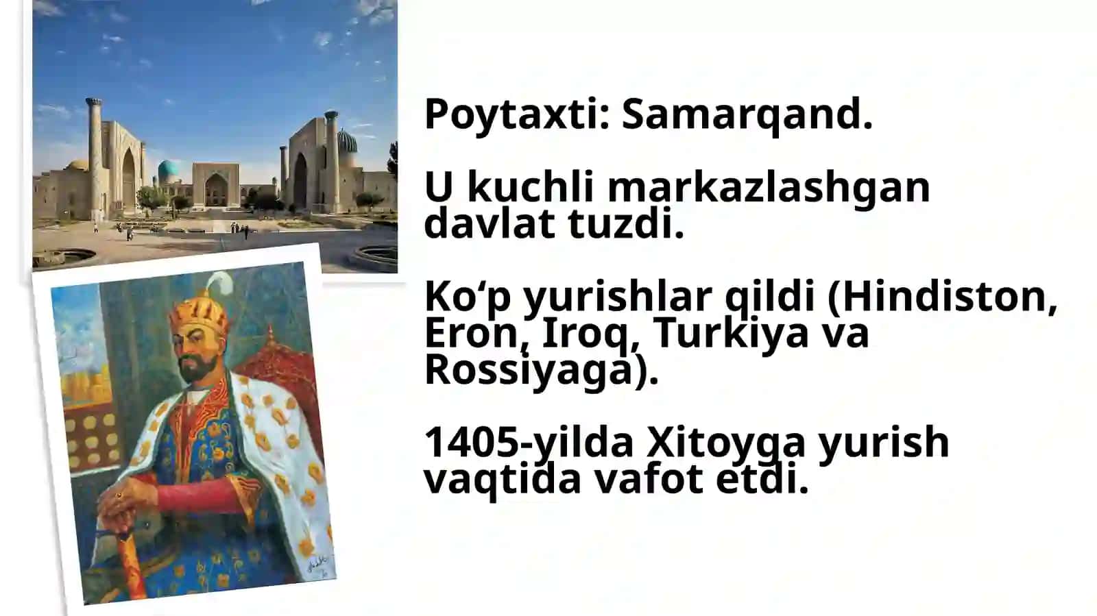 Amir Temurdan Shayboniyxongacha bo‘lgan davr(1370–1501) 3