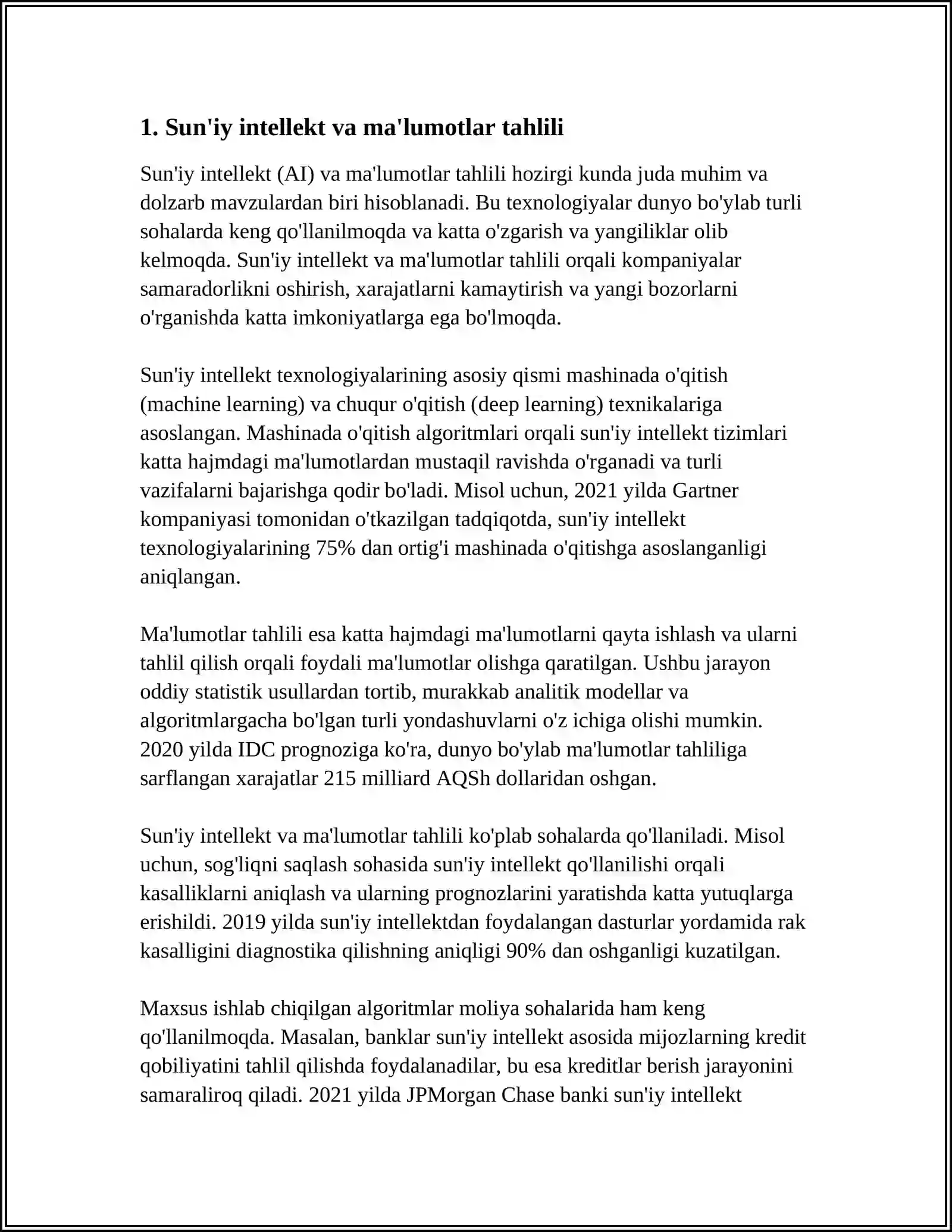 MA`LUMOTLARNING INTELLEKTUAL TAHLILI TEXNOLOGIYASI 3
