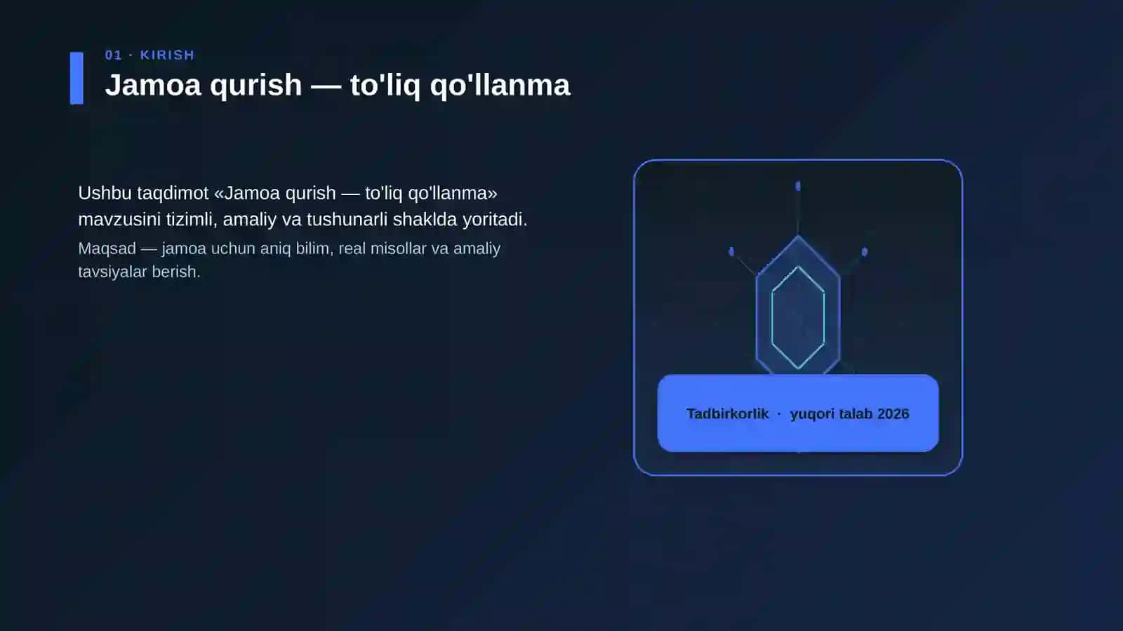 Jamoa qurish — to'liq qo'llanma 3