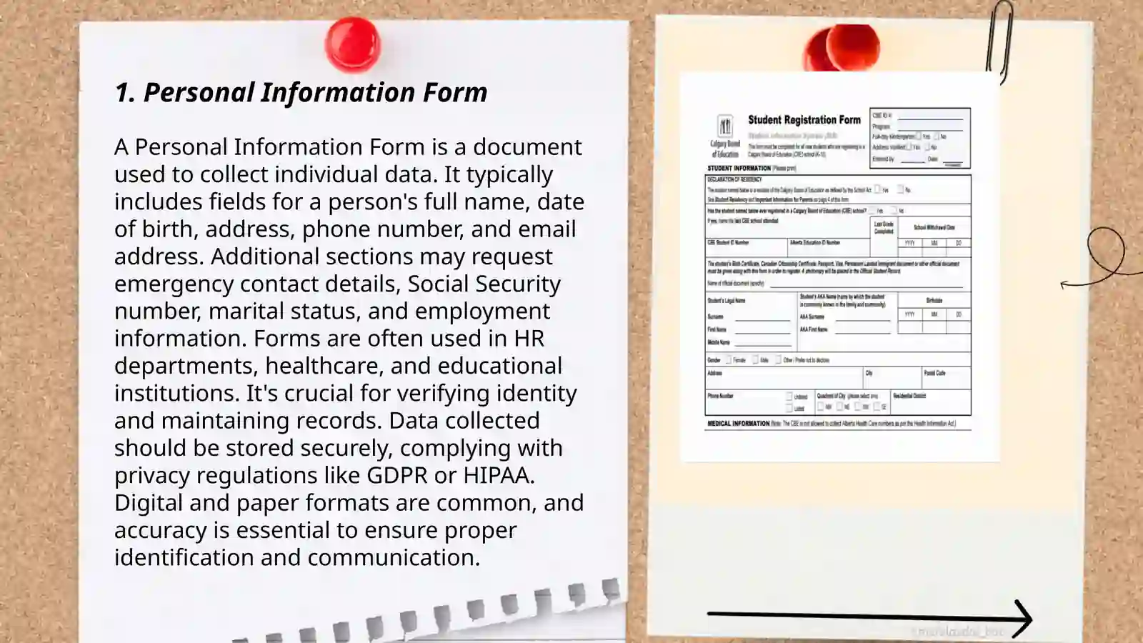 Form completion 3