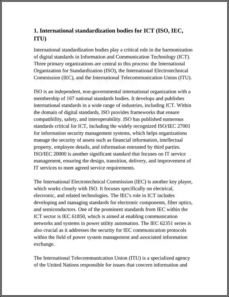 DIGITAL STANDARDS IN ICT 3