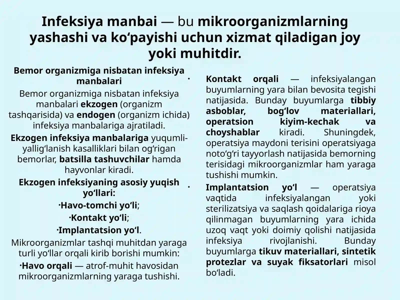 Aseptika va antiseptika tushunchasi 3
