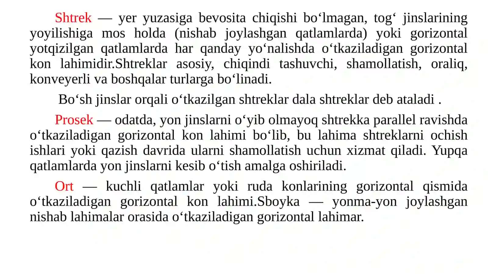 Ma’ruza.Gorizontal kon lahimi mustaxkamligichiga ta’sir etuvchi kon bosiminihisoblash 3