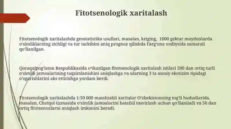 Fitotsenologiya fanining rivojlanish bosqichlari va tadqiqot usullari 3