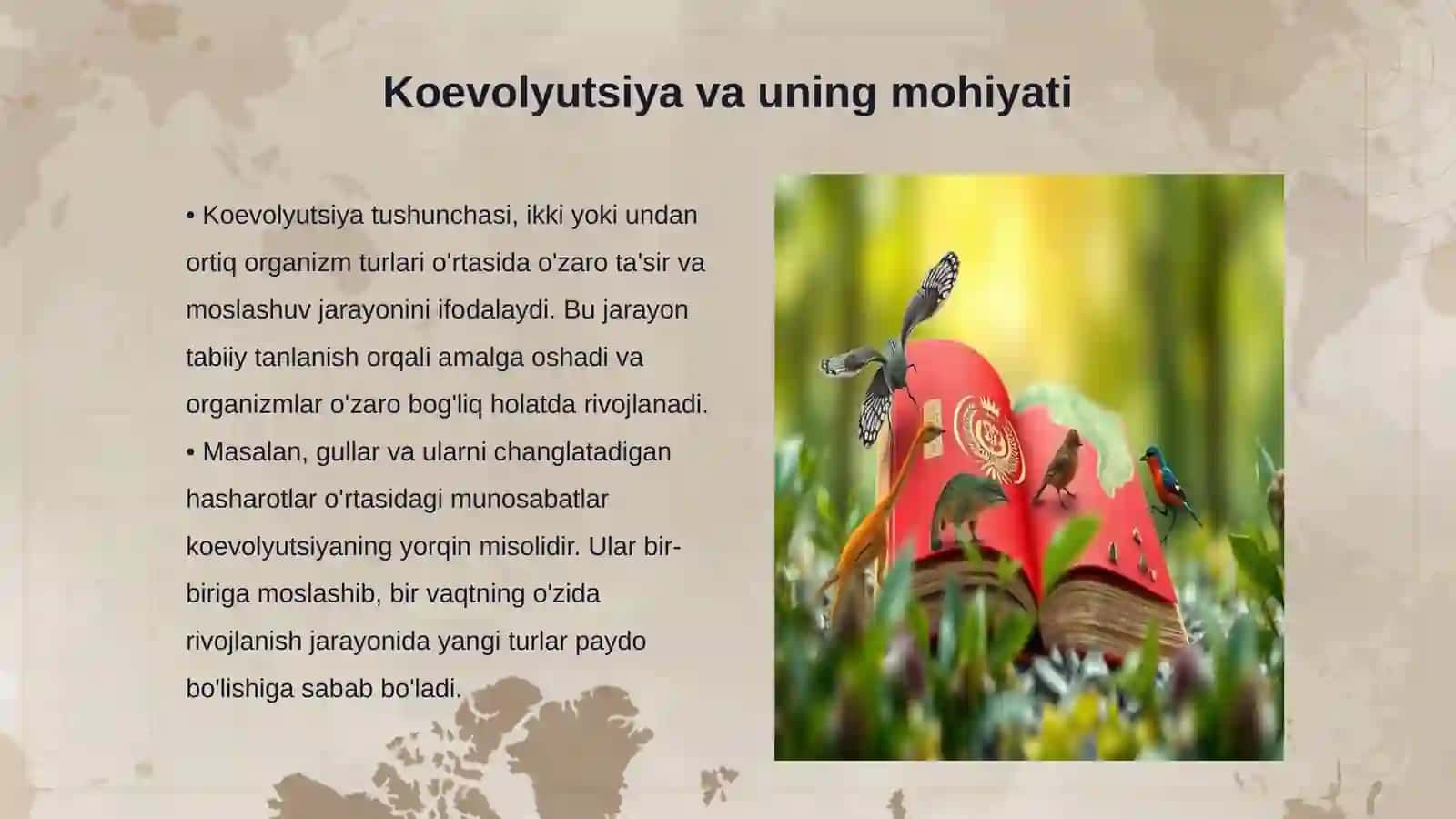 Koevolyutsiya va environmentalizm dialektikasi 3