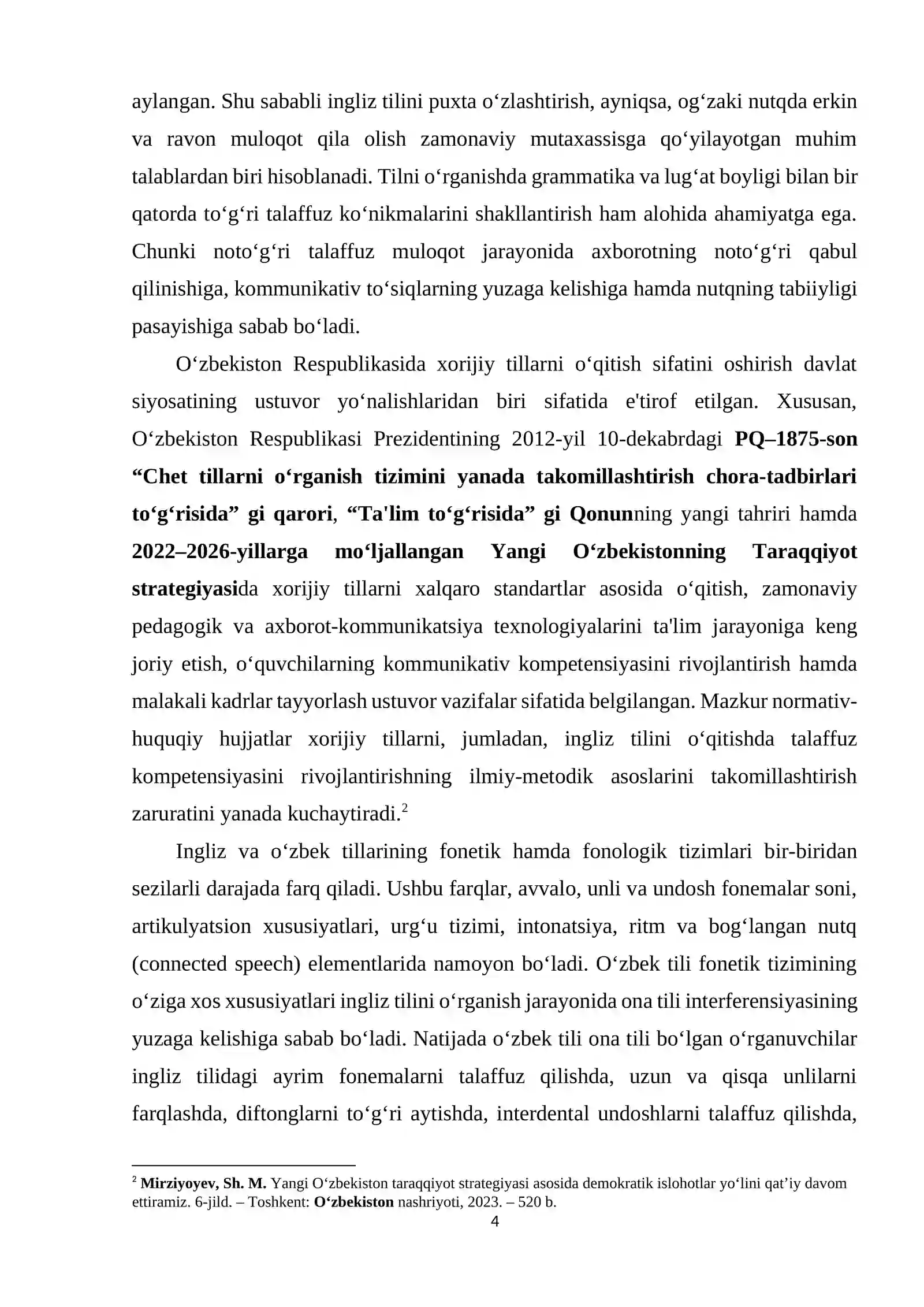 Comparative Analysis of Pronunciation Difficulties in Uzbek and English 3