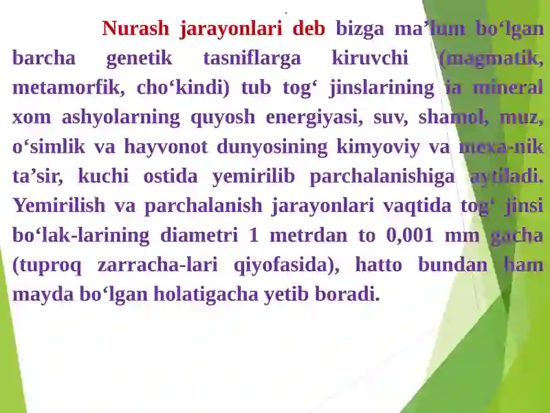 Ekzogen (Nurash) jarayoni 3