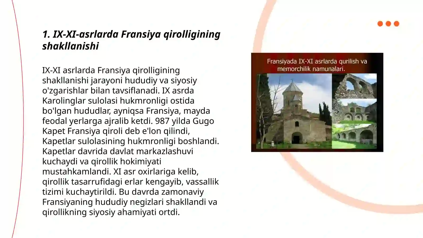 IX-XI-asrlarda Fransiya 3