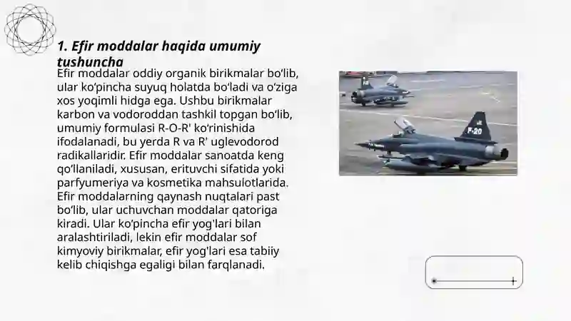 Efir moddalar haqida umumiy tushuncha 3