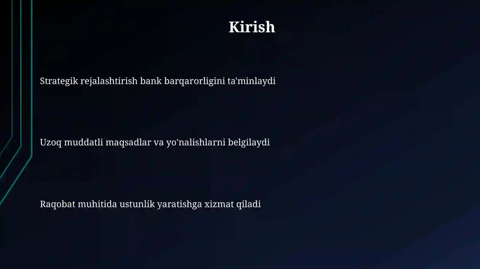 Banklar faoliyatida strategik rejalashtirish va uningtuzilishi 3