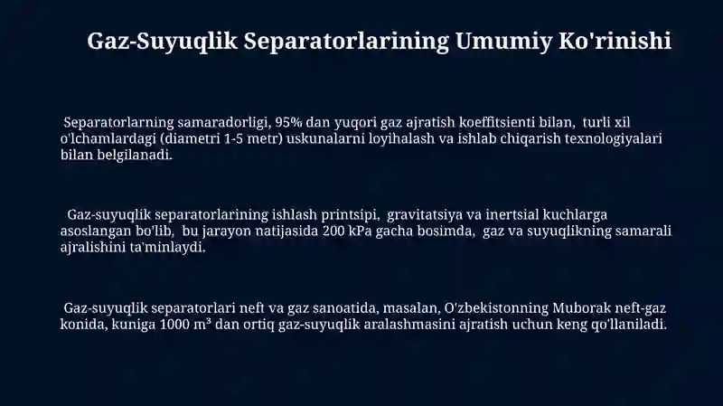 Gaz-suyuqlik separatorlari 3