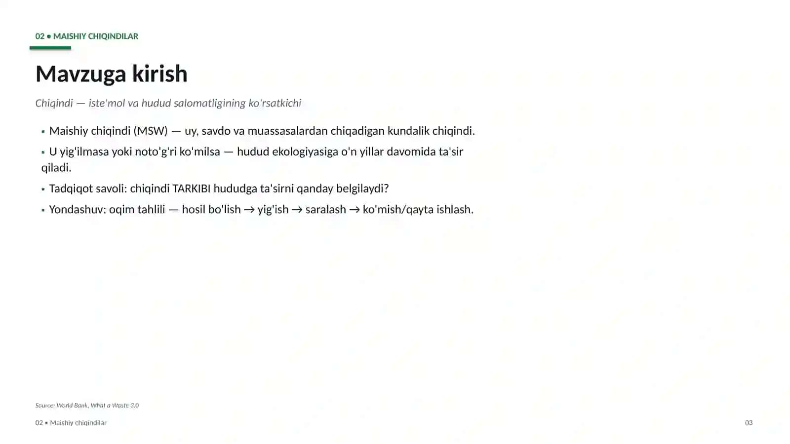 MAISHIY CHIQINDILAR 3