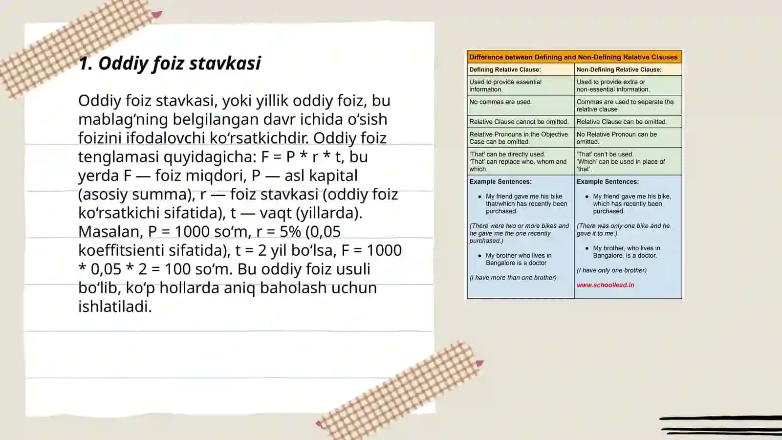 Oddiy foiz stavkasi 3