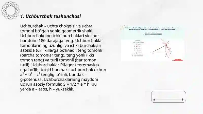 Uchburchak yasash 3