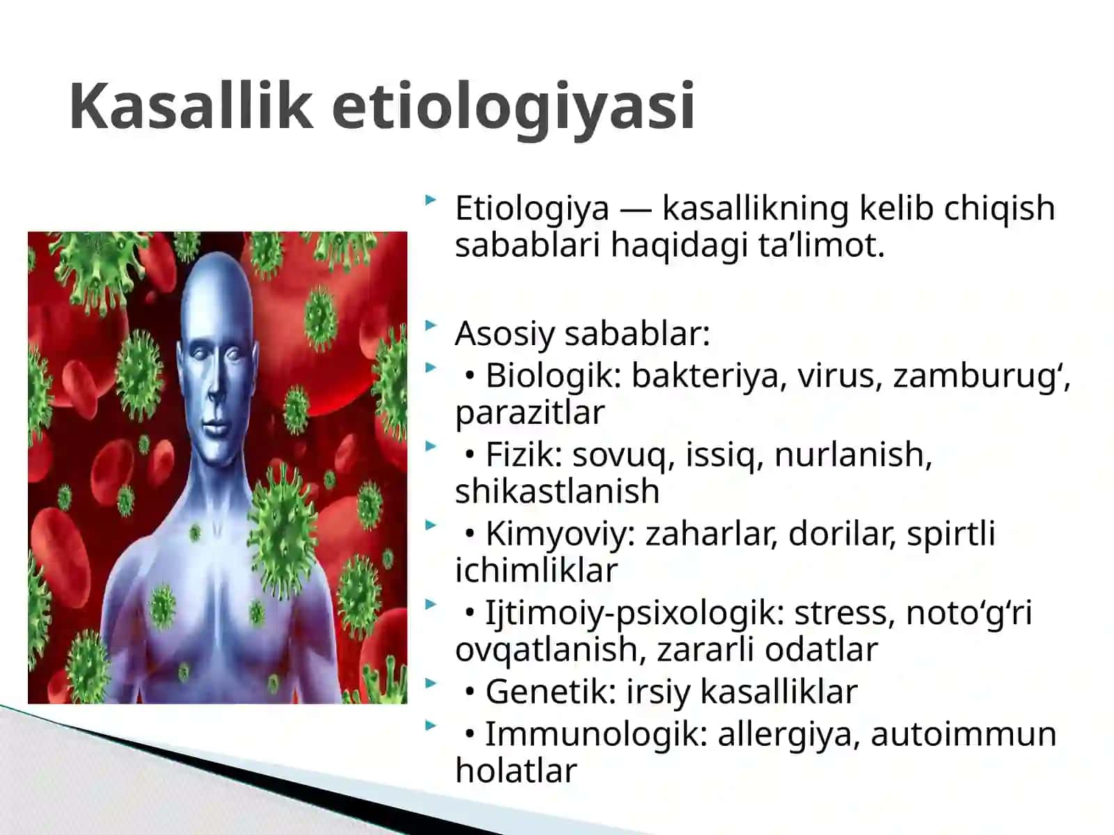 Kasalliketiologiyasi,patogenezivarivojlanishi 3