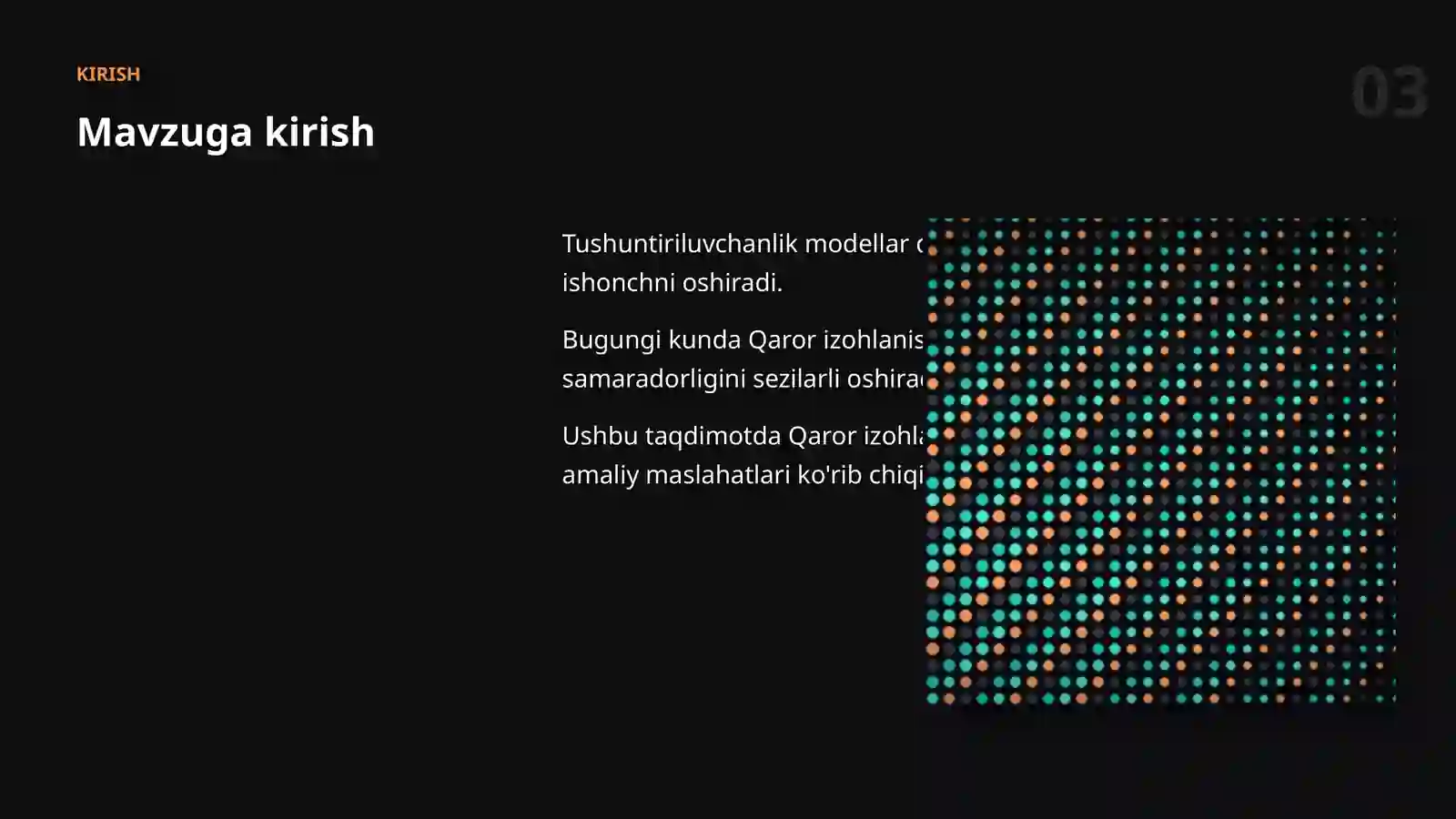 Tushuntiriluvchanlik 3