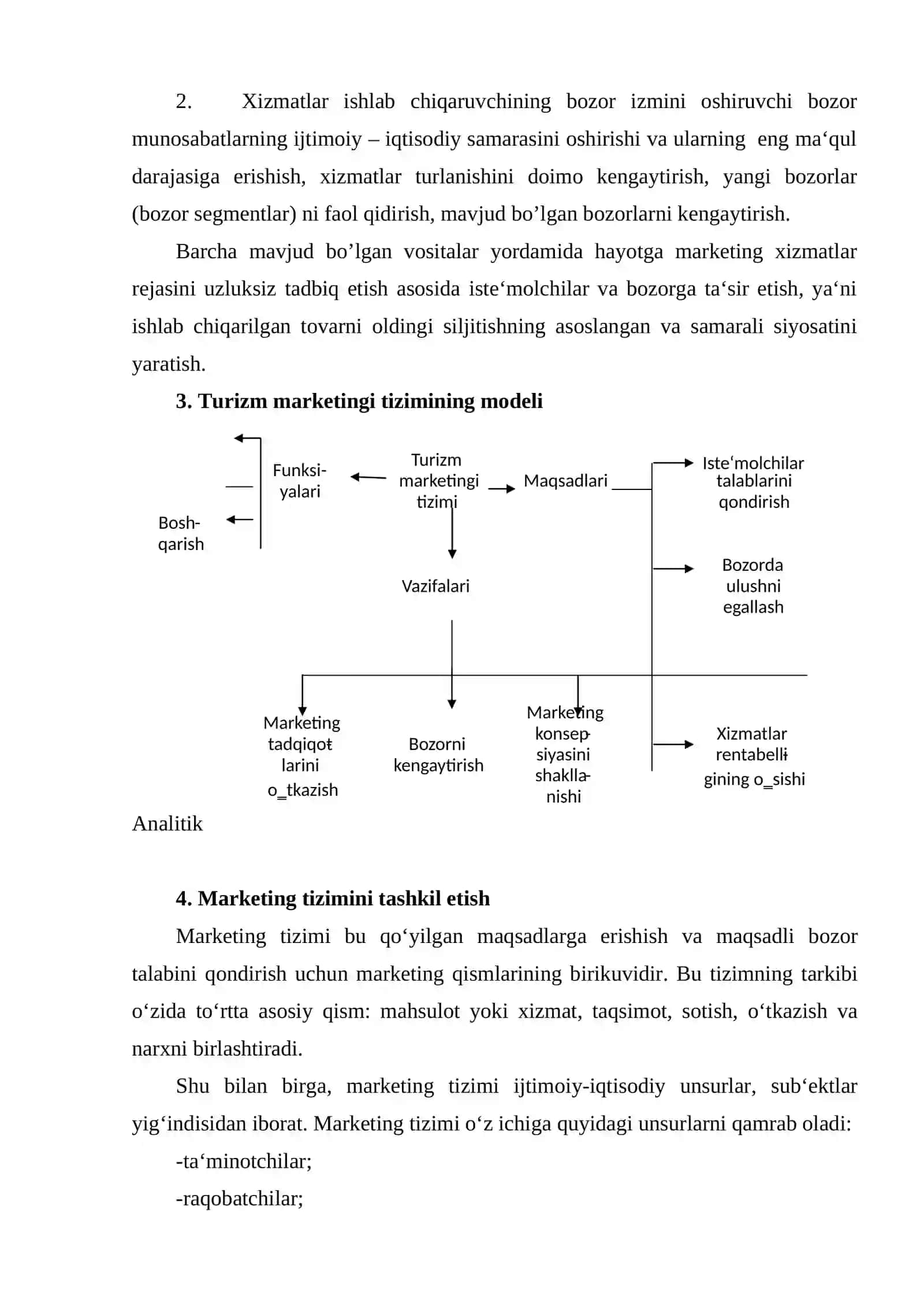 Turizm marketingi fanining asosiy maqsad va vazifalari 3