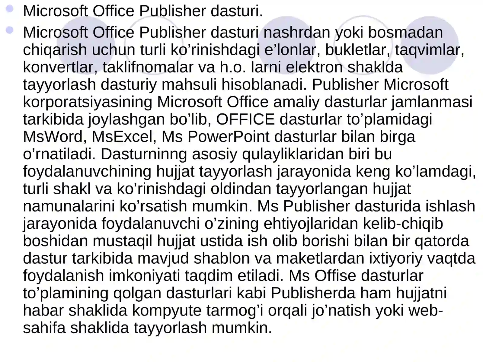Microsoft Publisher 3