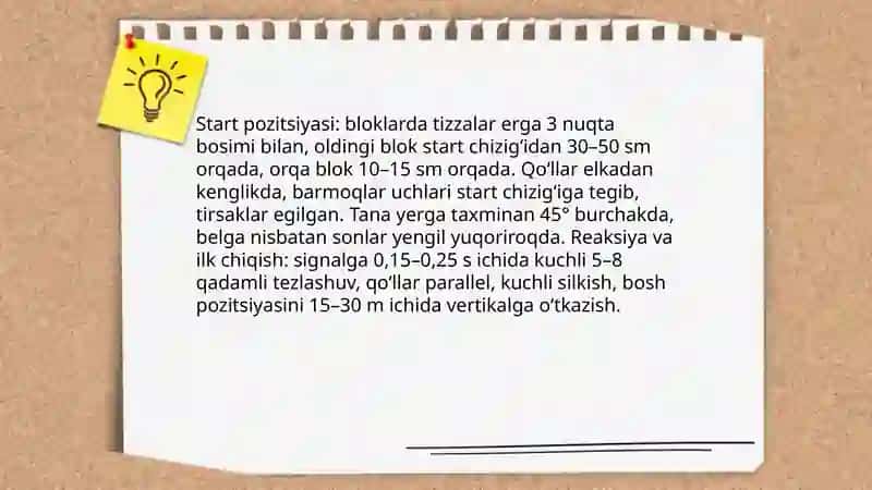 O'rta masofaga yugurish texnikasi (500.1000) 3
