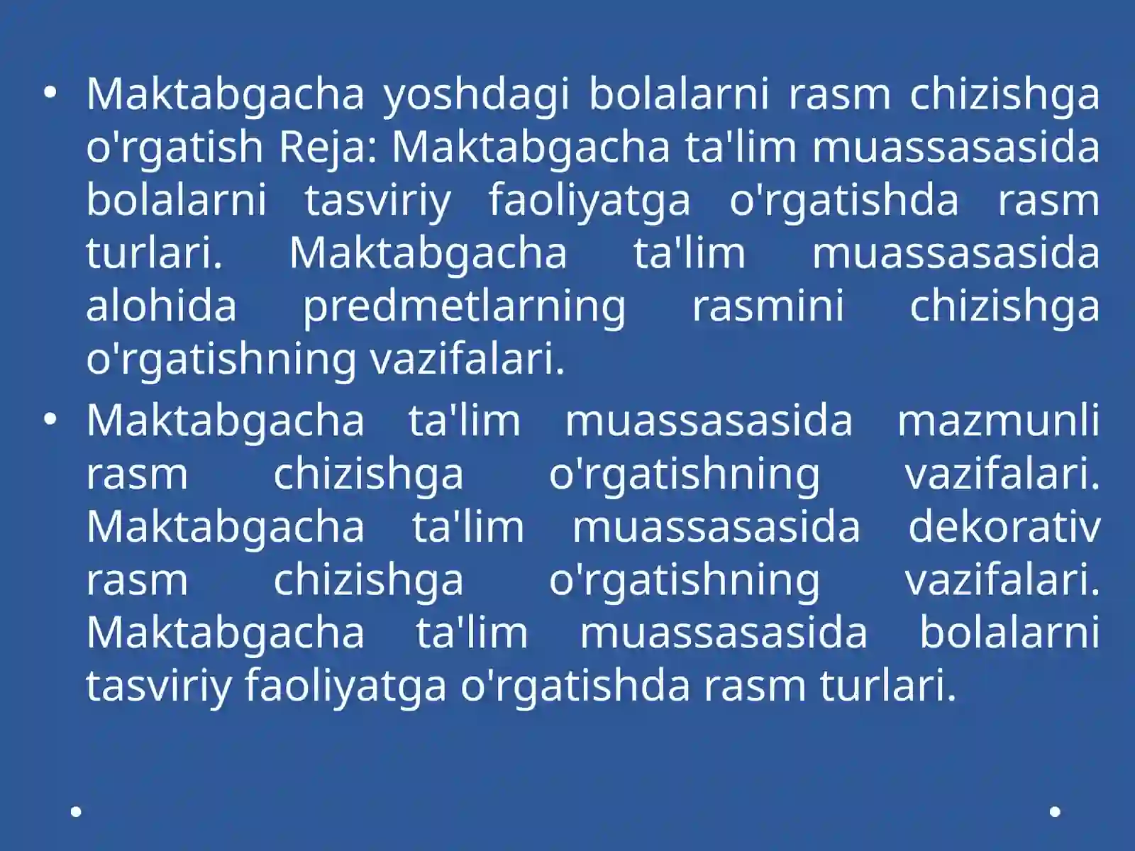 Maktabgacha yoshdagi bolalarni rasm chizishga o`rgatish 3