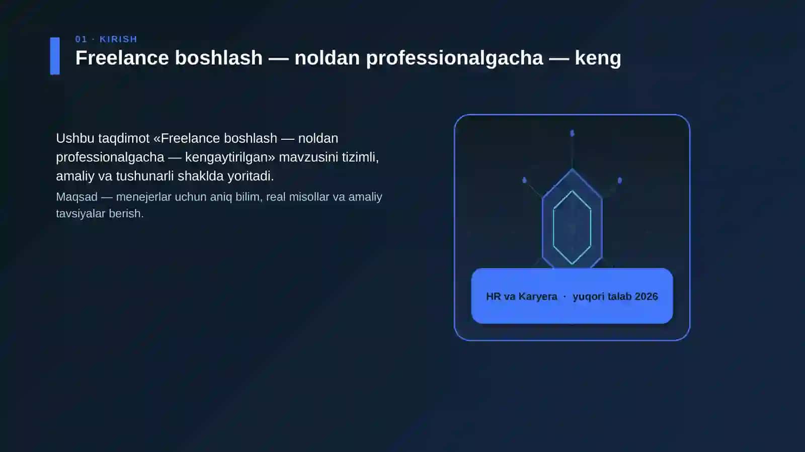 Freelance boshlash — noldan professionalgacha — keng 3