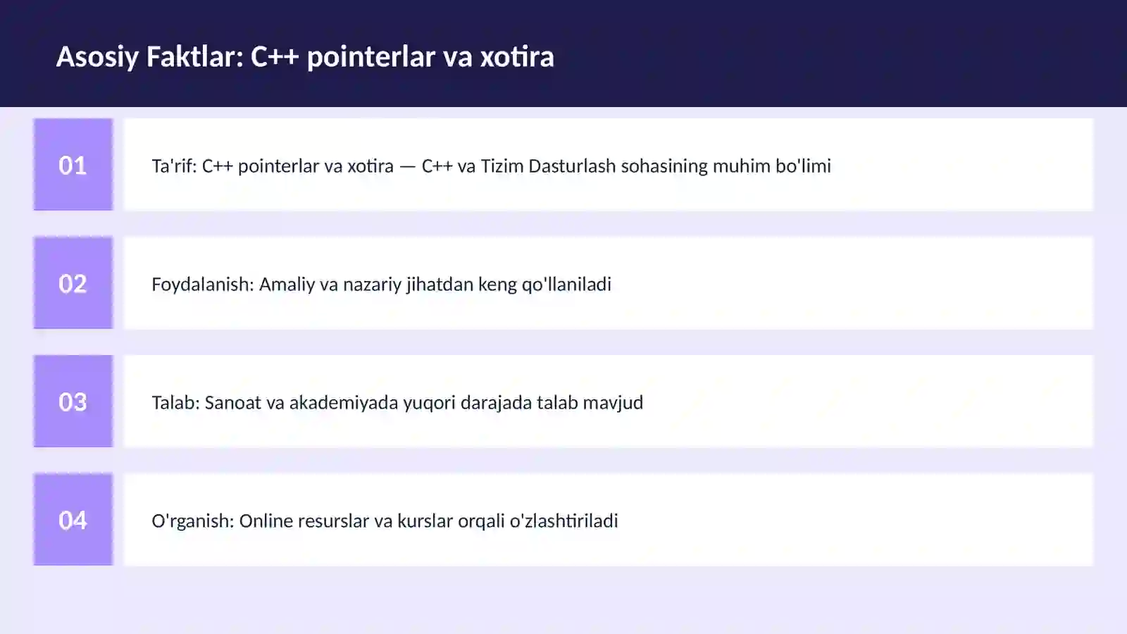 C++ VA TIZIM DASTURLASH 3