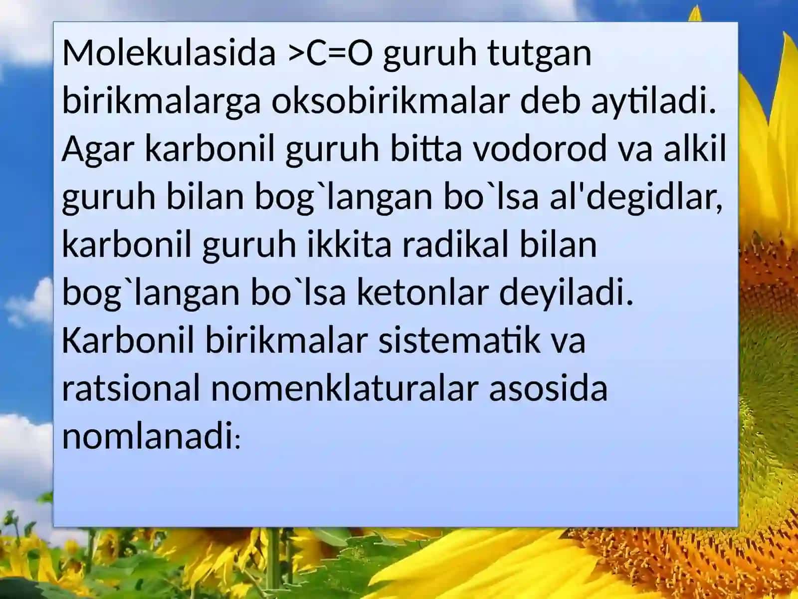 Aldigid va ketonlar 3