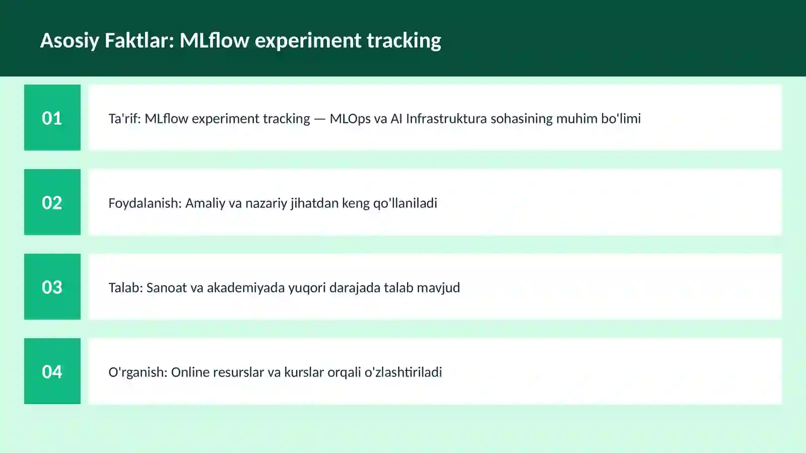 MLflow experiment tracking 3