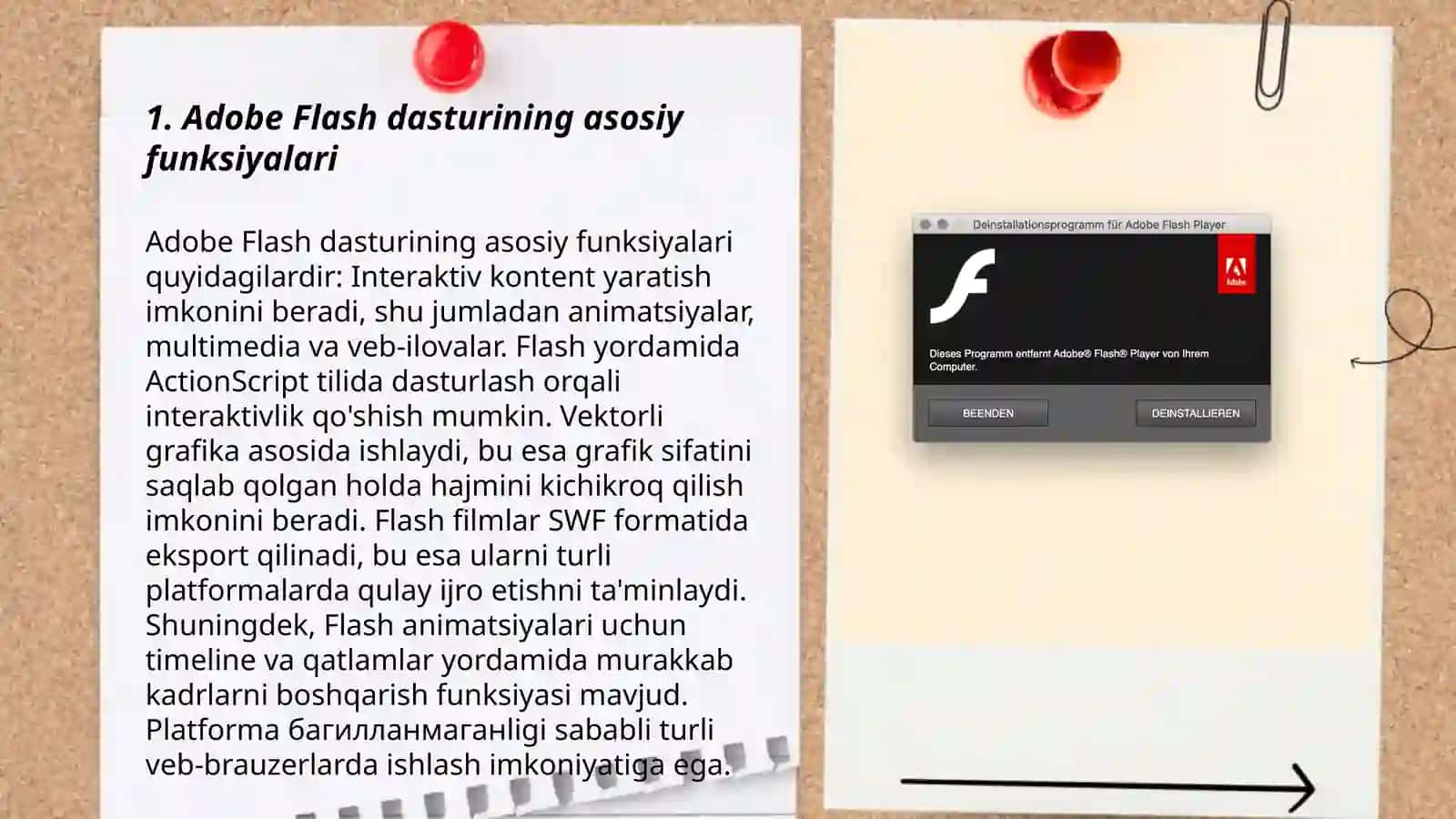 Adobe Flash animatsion dasturi imkoniyatlari 3