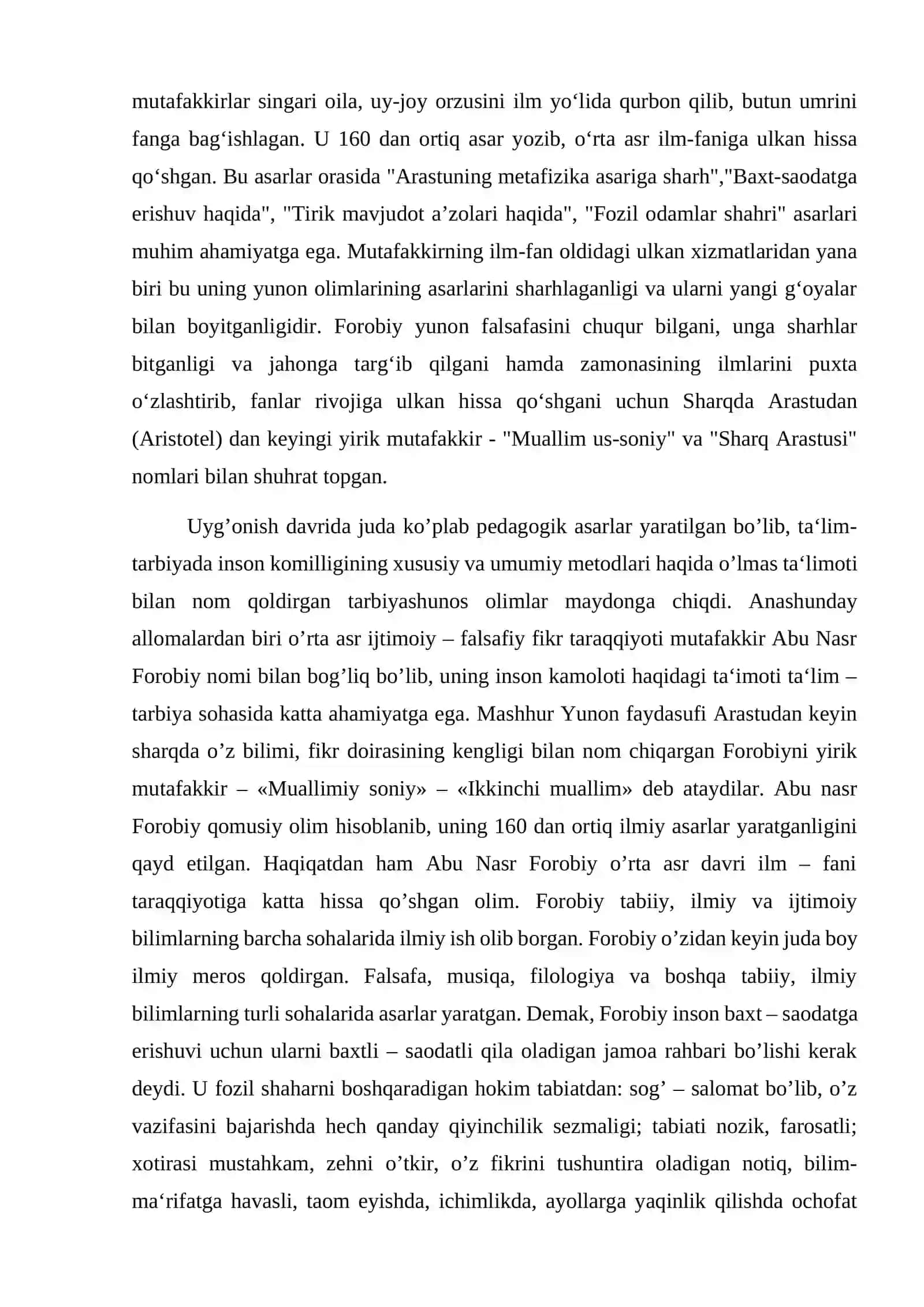 Abu Nasr Forobiy zamonida ta’lim-tarbiyaga qarashlar 3