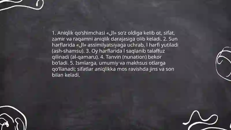 Arab tilida qoʻshimchalar 3